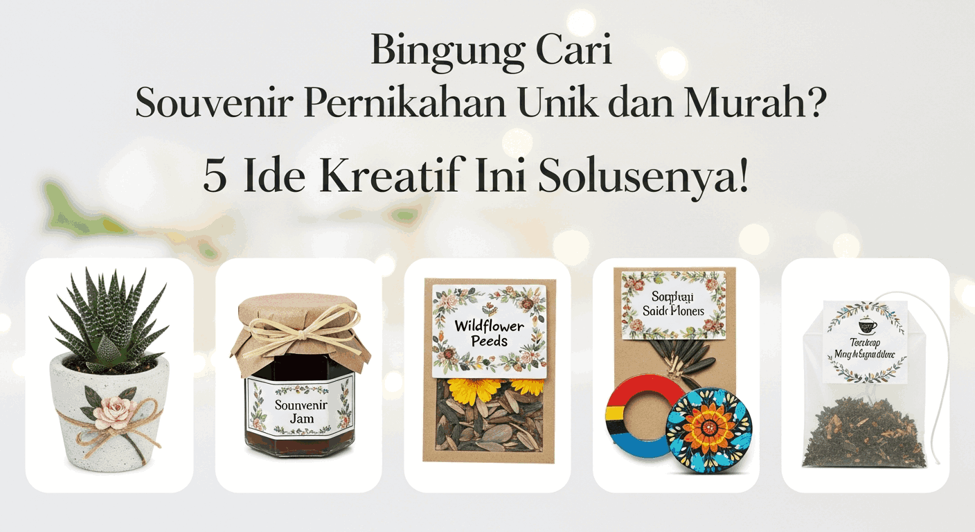 Bingung Cari Souvenir Pernikahan Unik dan Murah? 5 Ide Kreatif Ini Solusinya! Bingung Cari Souvenir Pernikahan Unik dan Murah? 5 Ide Kreatif Ini Solusinya!
