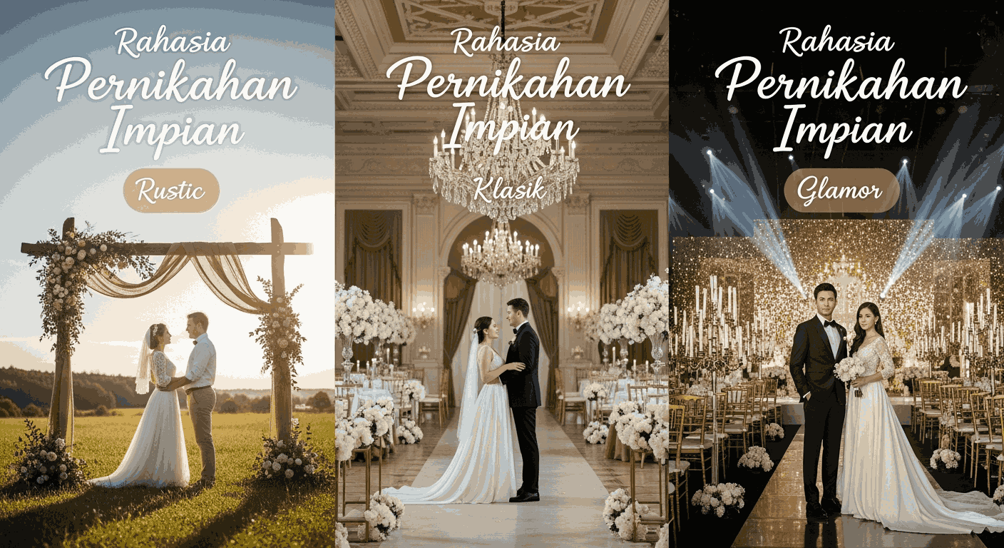 Rahasia Pernikahan Impian: Eksplorasi Konsep Unik, Rustic hingga Glamor Rahasia Pernikahan Impian: Eksplorasi Konsep Unik, Rustic hingga Glamor