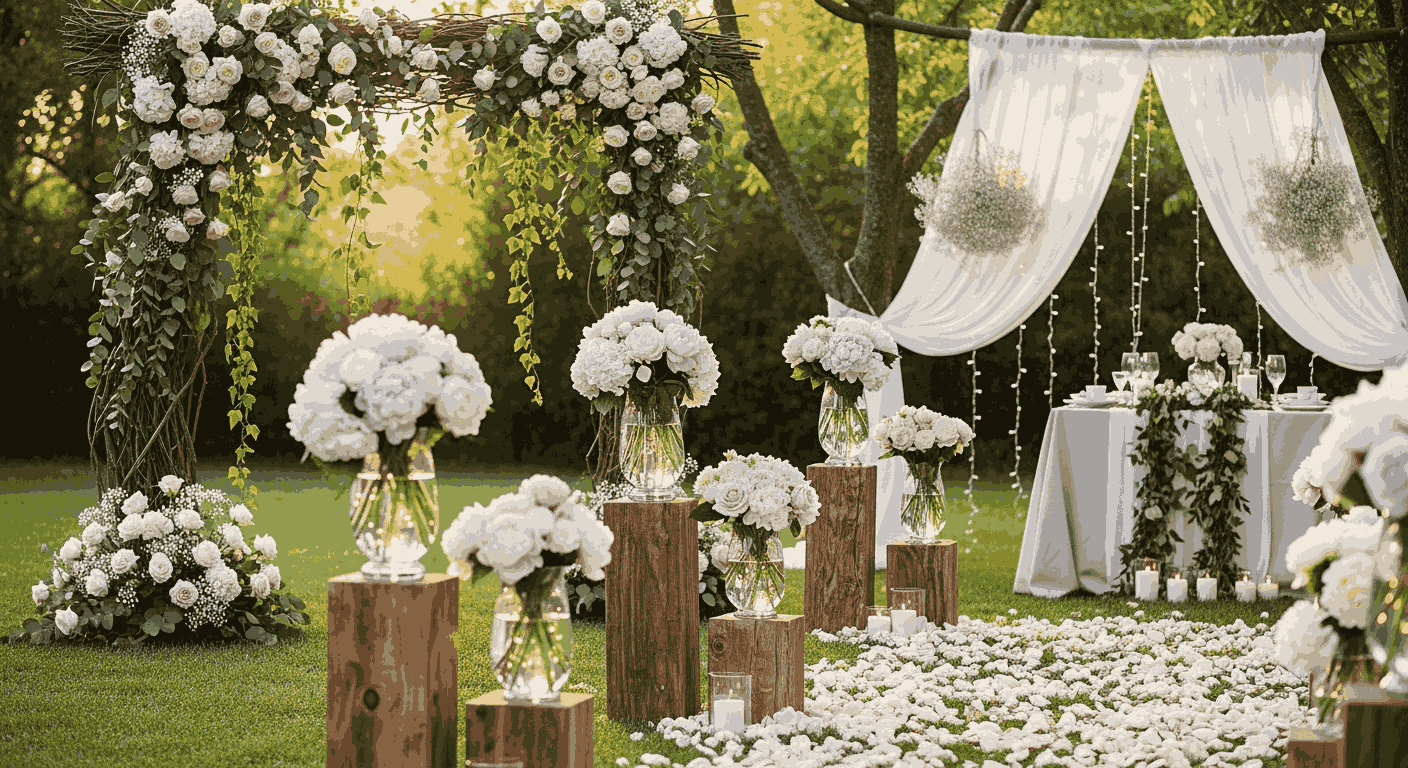 Panduan 6 Cara Mengatur Dekorasi Bunga Segar untuk Pernikahan yang Mempesona Panduan 6 Cara Mengatur Dekorasi Bunga Segar untuk Pernikahan yang Mempesona