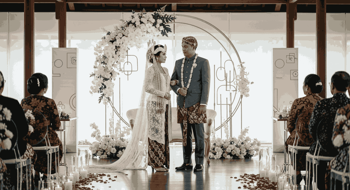 Sentuhan Modern di Pernikahan Adat