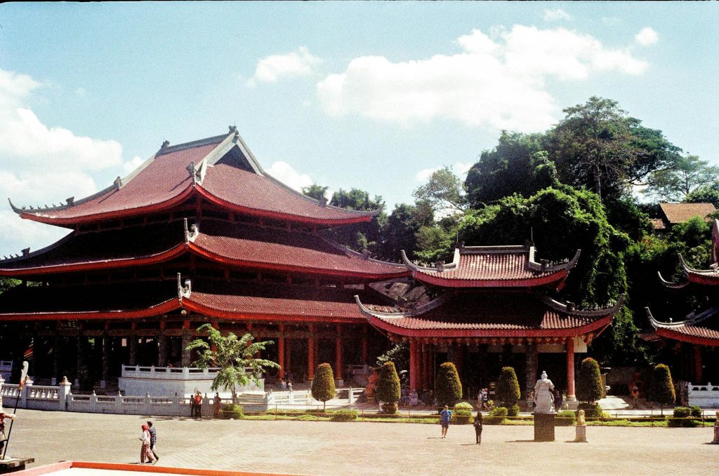 Scenic view of Sam Poo Kong Temple, a historical site in Semarang, Indonesia.