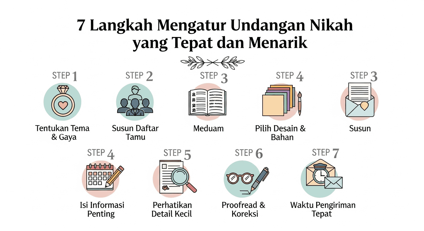 Panduan 7 Langkah Mengatur Undangan Nikah yang Tepat dan Menarik