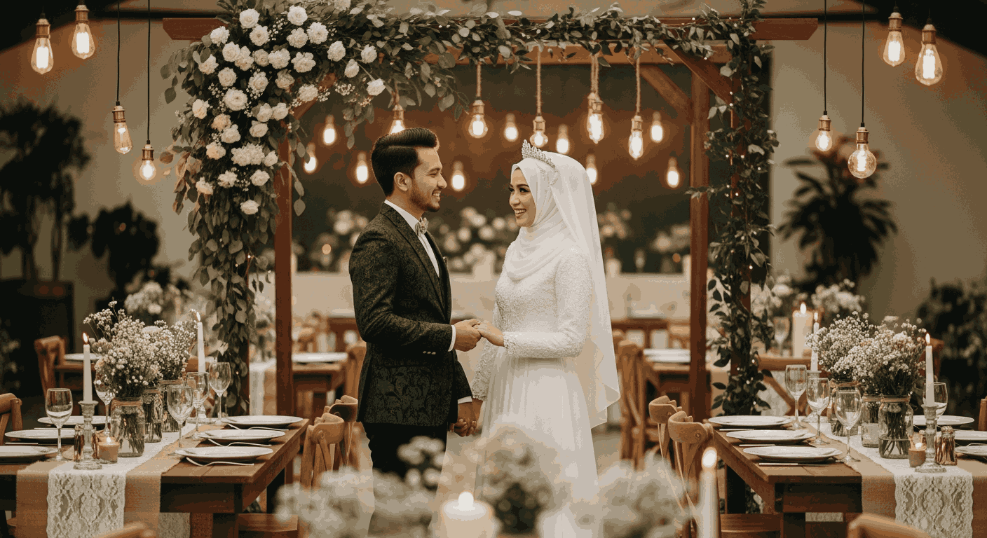 Dekorasi Rustic Wedding yang Hangat dan Natural Dekorasi Rustic Wedding yang Hangat dan Natural
