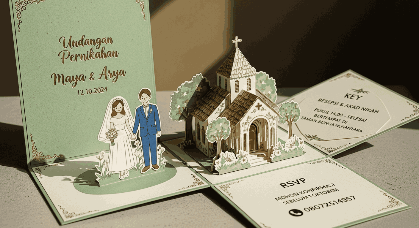 Undangan Nikah Kekinian dan Simple