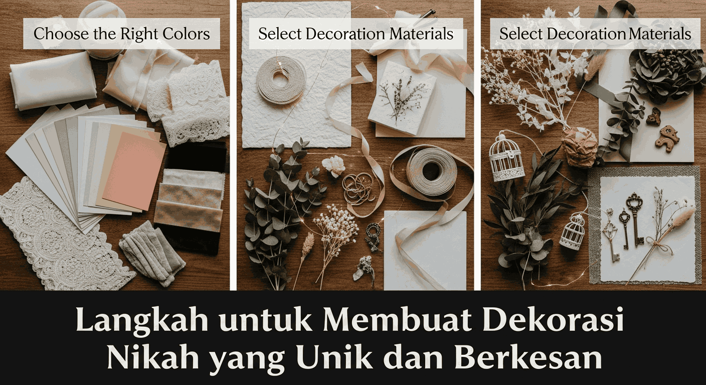 Panduan 10 Langkah untuk Membuat Dekorasi Nikah yang Unik dan Berkesan